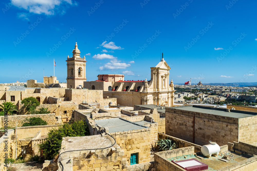 Cittadella  and Gozo Cathedral, Gozo