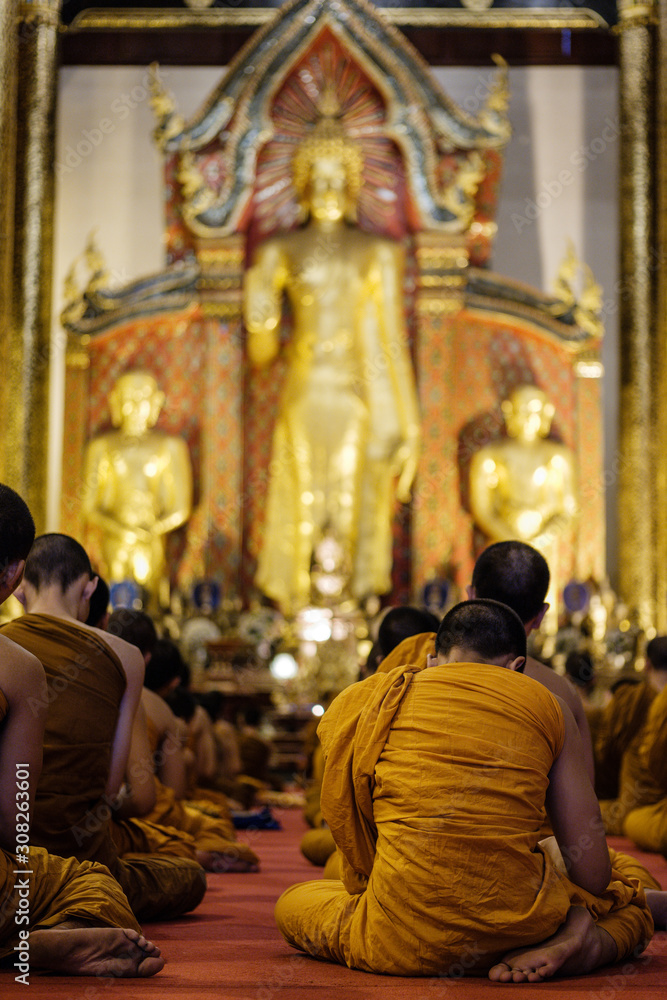 Buddhist ceremony in Temple