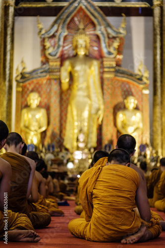 Buddhist ceremony in Temple