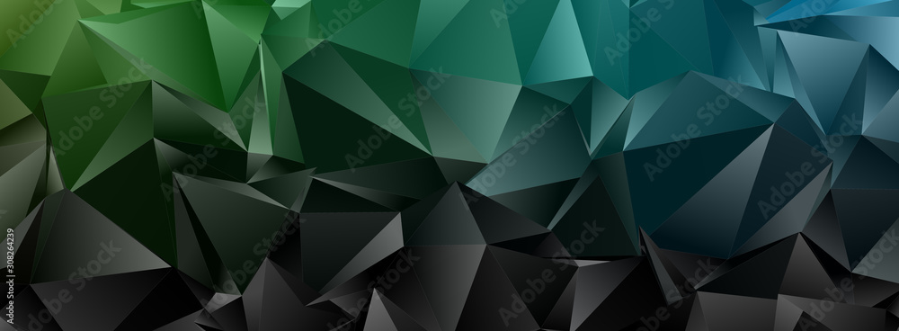 Naklejka Abstract Low-Poly background. triangulated texture. Design 3d. Polygonal geometrical pattern. Triangular modern style