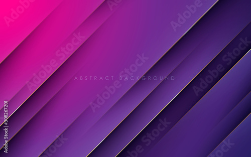 Modern texture purple and pink abstract background concept with gold line decoration
