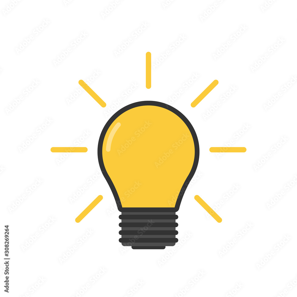 light bulb. lamp, incandescent bulb. Vector stock illustration. light bulb. lamp, incandescent bulb. Vector stock illustration.