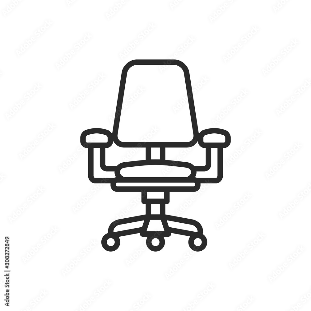 Office Chair Icon Vector Illustration Office Chair Icon Vector Illustration