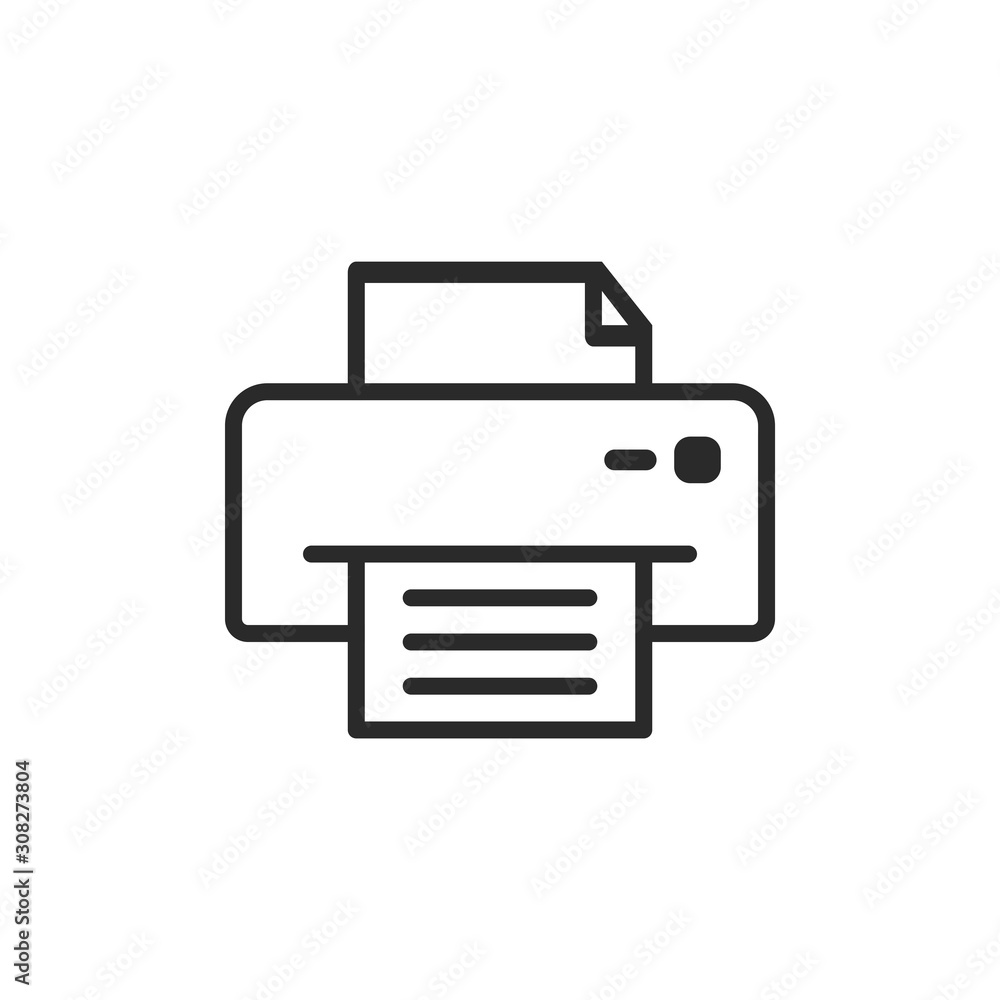 Printer Icon Vector Illustration