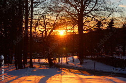 Sonnenuntergang im Winter © Ute