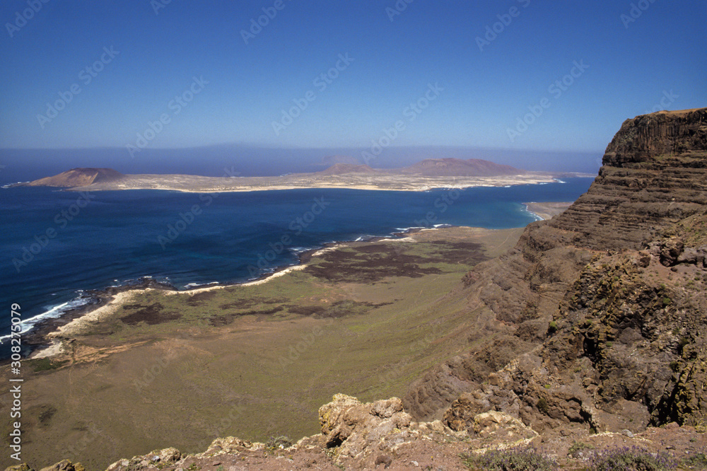 Parc national, El Golfo, Ile Graciosa, ile Lanzarote, Iles Canaries, Espagne Parc national, El Golfo, Ile Graciosa, ile Lanzarote, Iles Canaries, Espagne
