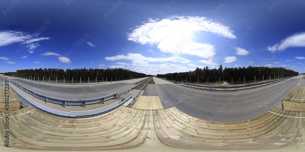 Highway in Construction 360 Panorama