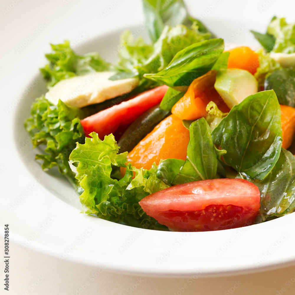 fresh salad with tomatoes and cucumbers fresh salad with tomatoes and cucumbers