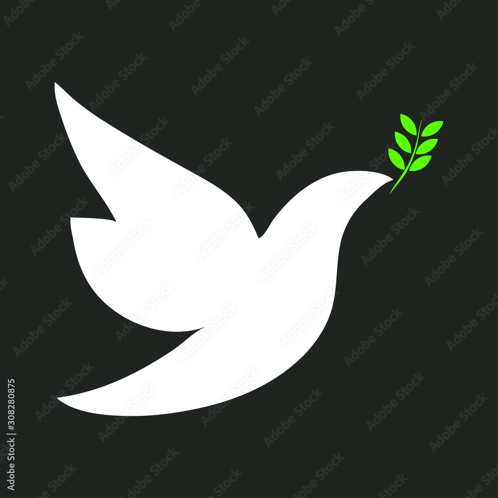 Peace dove with olive branch Peace dove with olive branch