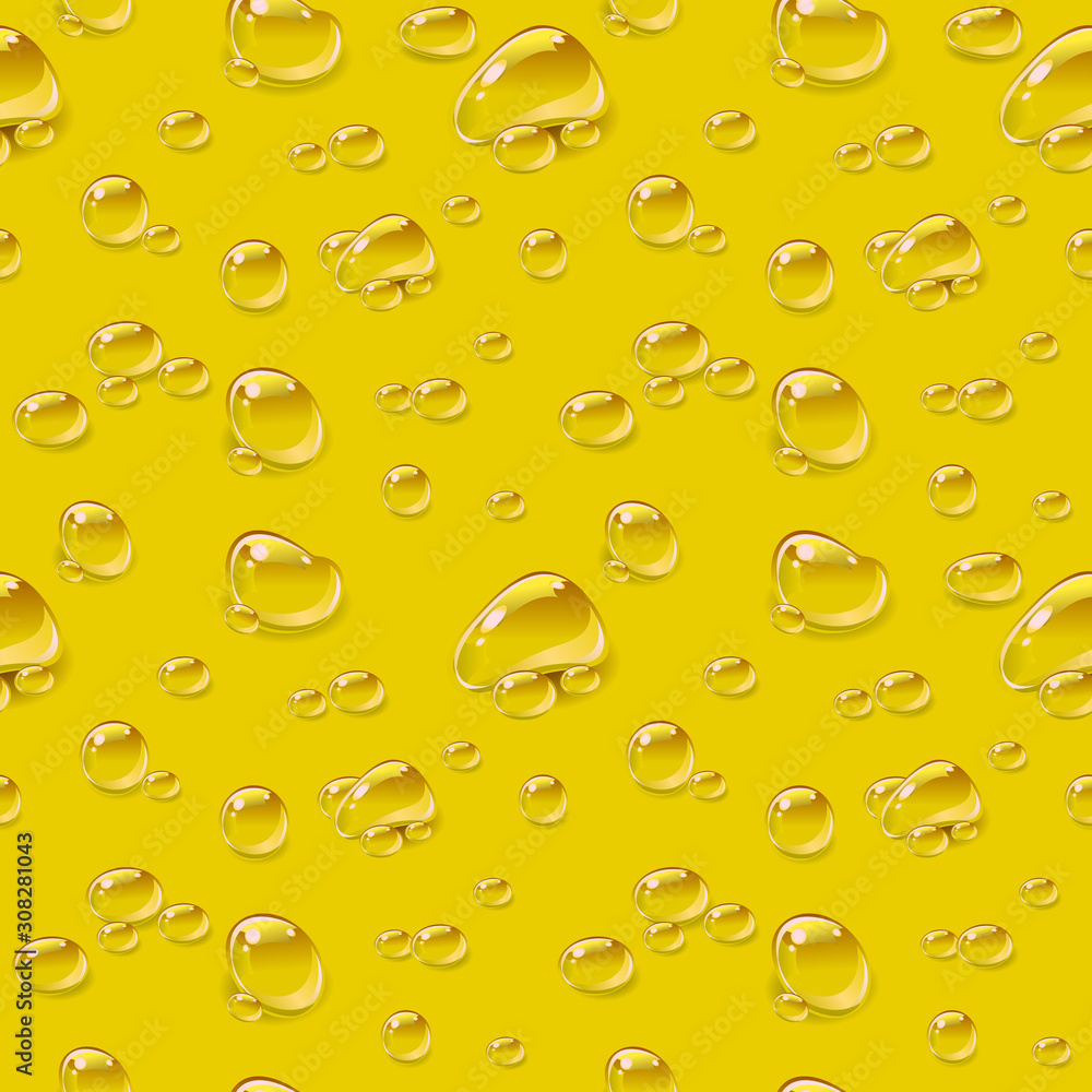 Drop beer seamless background. Or oil drops pattern.Suitable for advertising beer or oil. Drop beer seamless background. Or oil drops pattern.Suitable for advertising beer or oil.