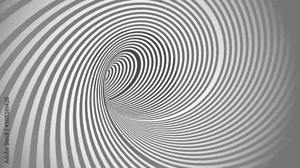 The illustrate of lines optical illusion background.