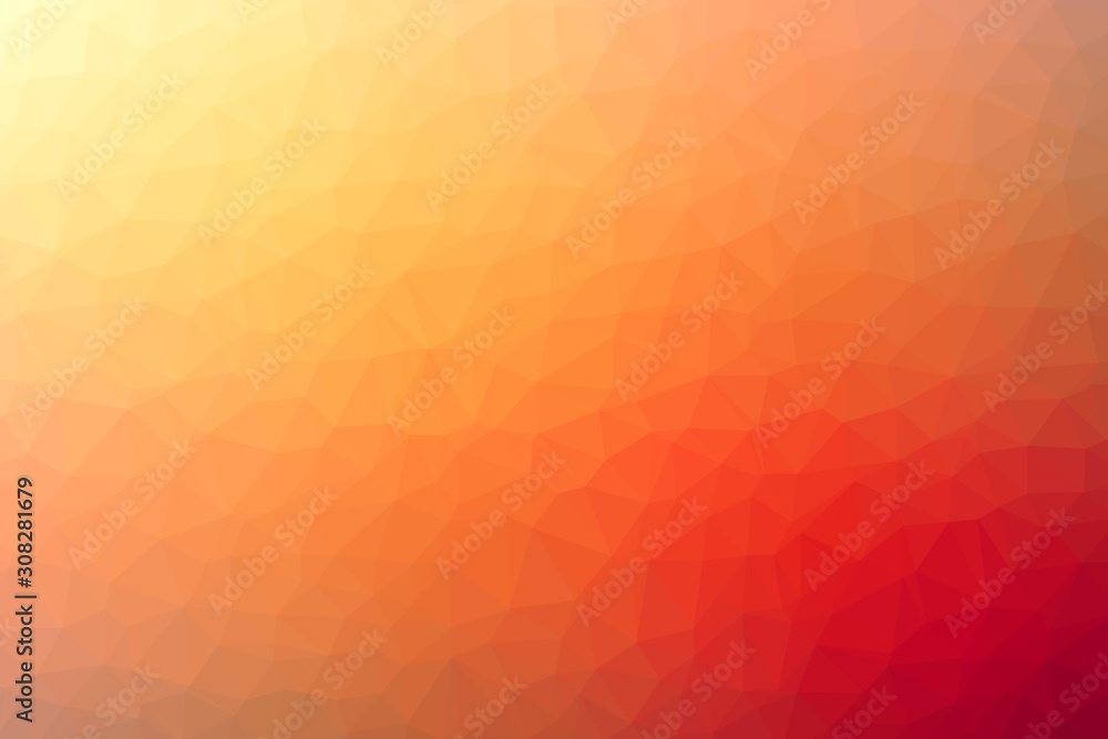 Triangle abstract color background illustration. Colors: macaroni and cheese, peach, tumbleweed, gold, tan.