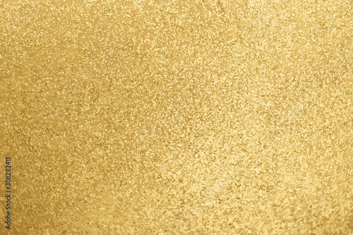 Gold color of glitter textured background (Vector)