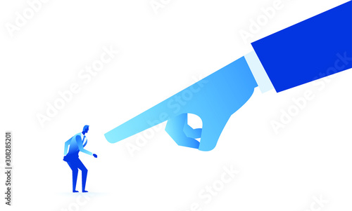 Business work concept illustration about hard work and pressure