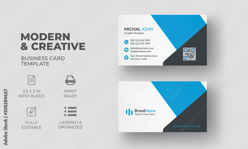 Creative Modern Business Card Template 