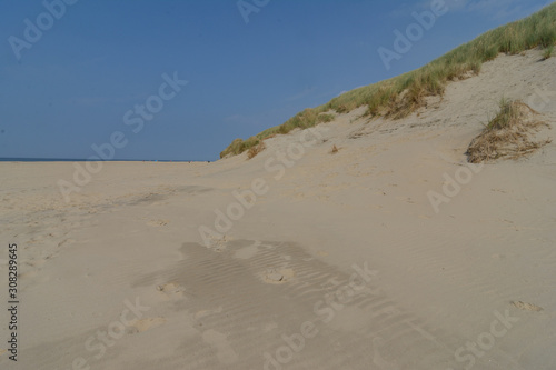 SAndstrand und D  ne mit blauem Himmel