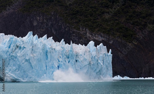 Glacier falling