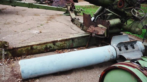 9K57 Uragan MLRS rocket - 220 mm Russian multiple launch rocket system