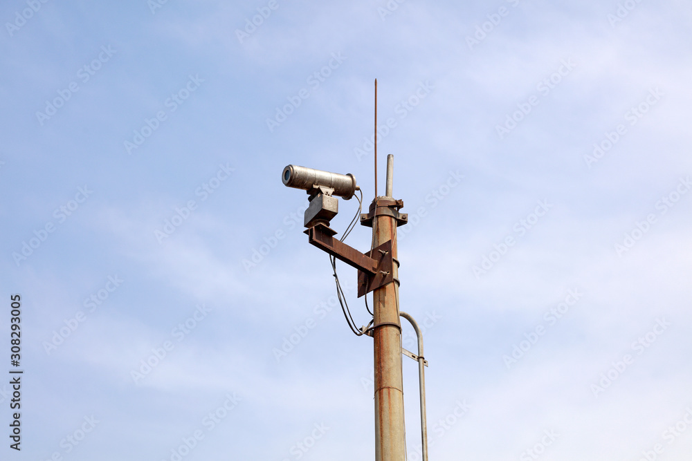 Monitoring probe in blue sky