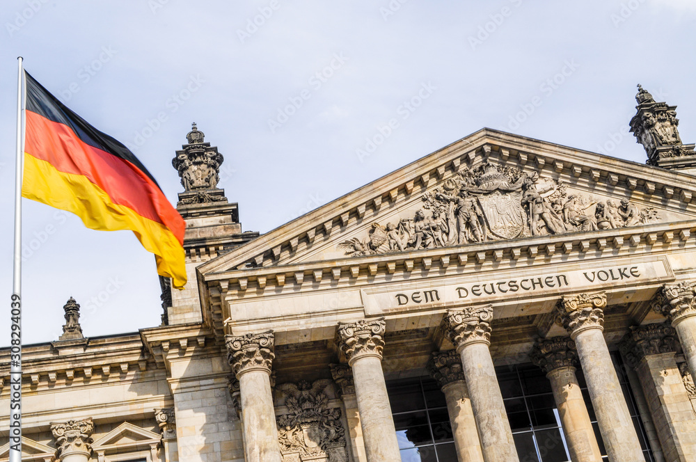 Reichstag, Berlin, Deutschland - obrazy, fototapety, plakaty 