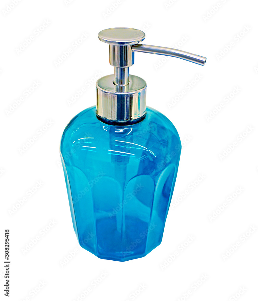 Obraz premium Liquid soap with soap dispenser
