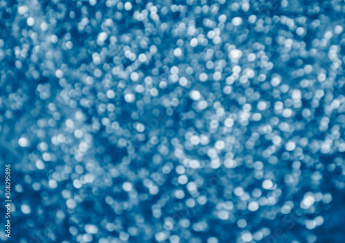 200 color trend. Blue glittery shimmering background with blinking details.
