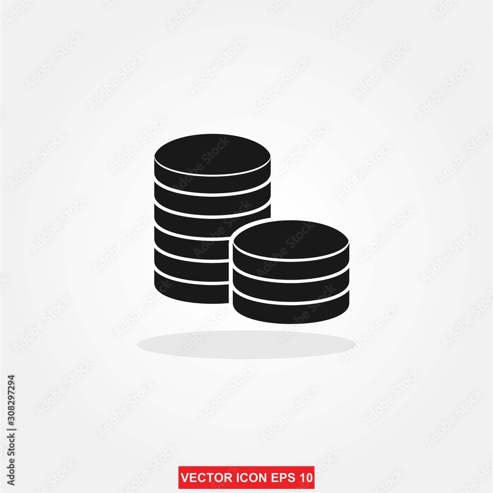 Coins stack vector illustration. Money vector icons . symbol collection. Coins stack vector illustration. Money vector icons . symbol collection.