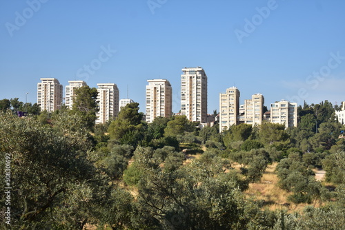 Skyline of Rehavia West Jerusalem on a sunny day © Andrew