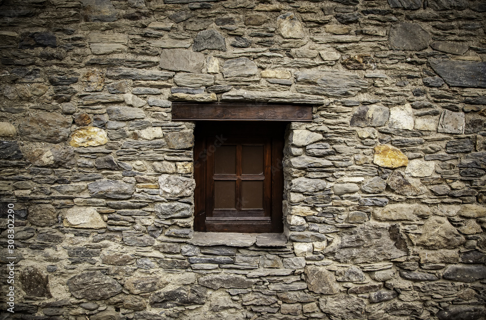 Old wooden window