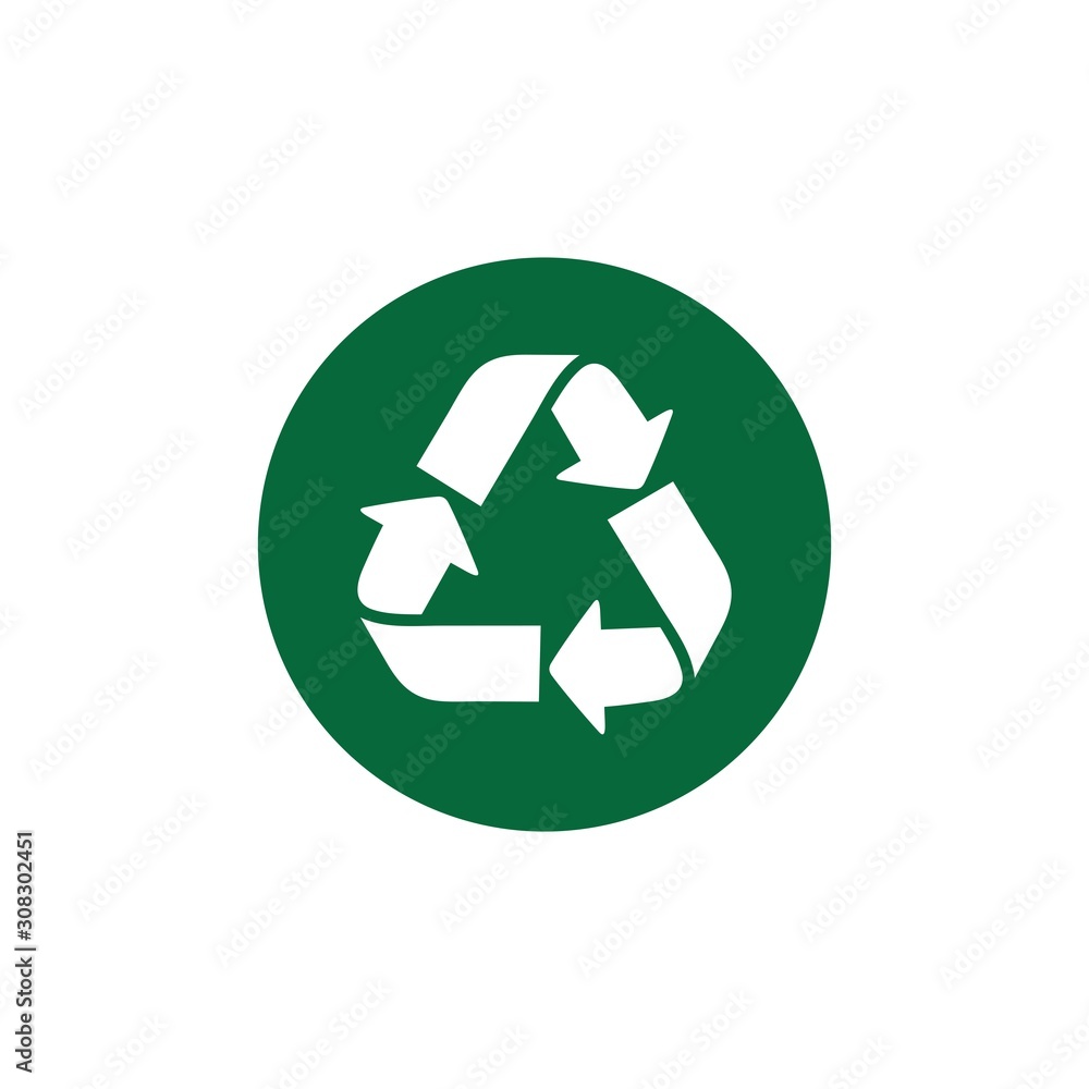 recycle symbol icon vector recycle symbol icon vector