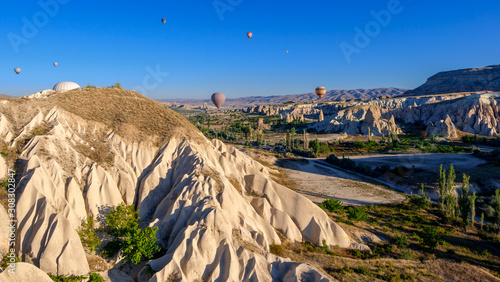 Hot Air Balloon Overflight Cappadocaia Lanscape and Canyons, Turkey