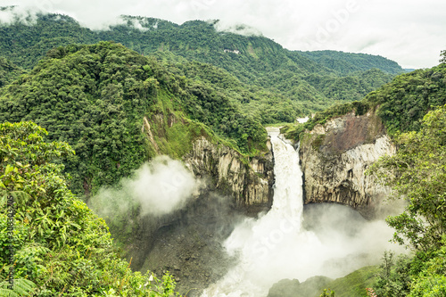 the biggest natural waterfall in ecuador national park