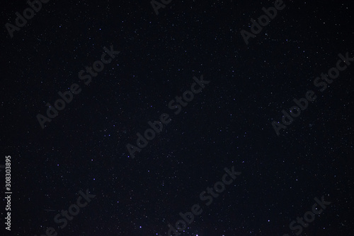 Stars in the night sky close up