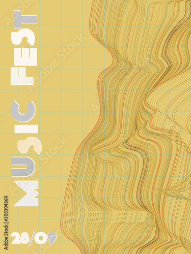 Music festival cover background.
