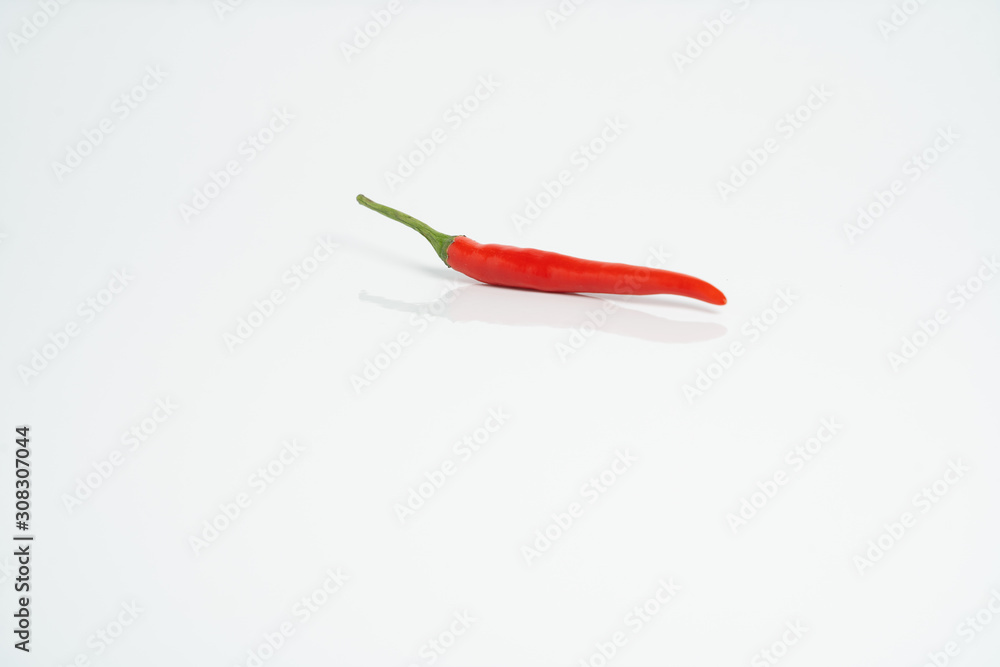 red chilli with white background red chilli with white background