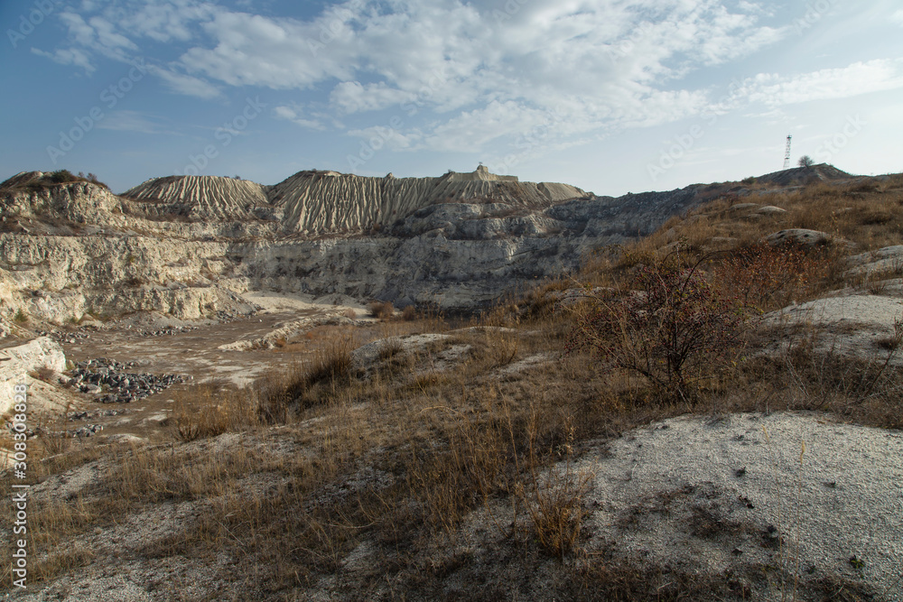 Big old limestone quarry.