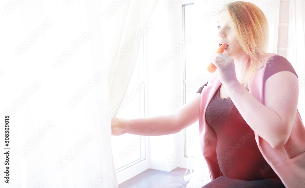 Pregnant young beautiful girl on the ninth month Pregnant young beautiful girl on the ninth month