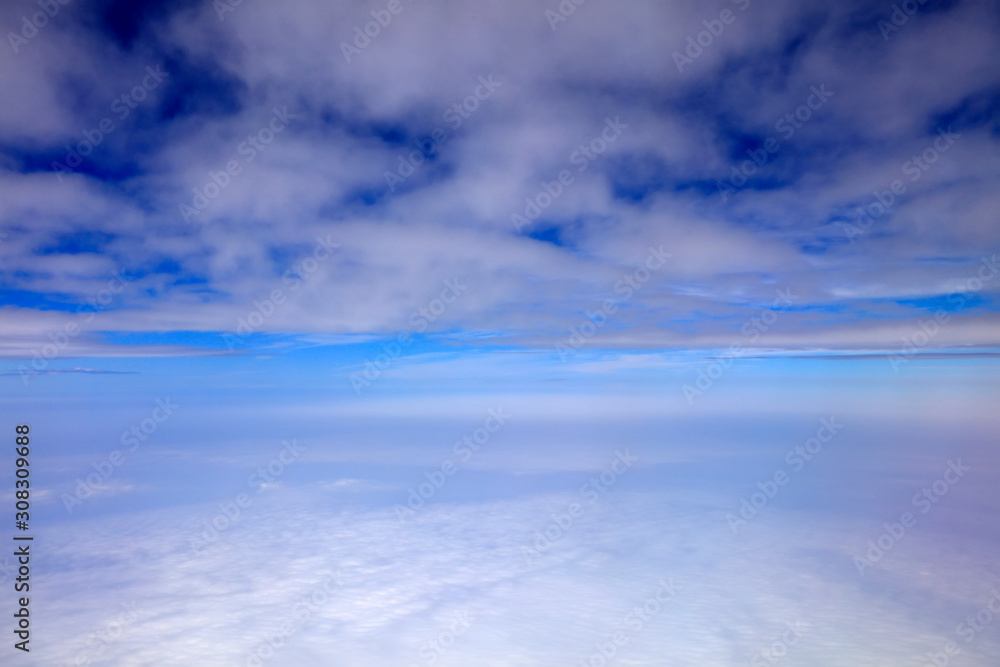 High altitude white clouds