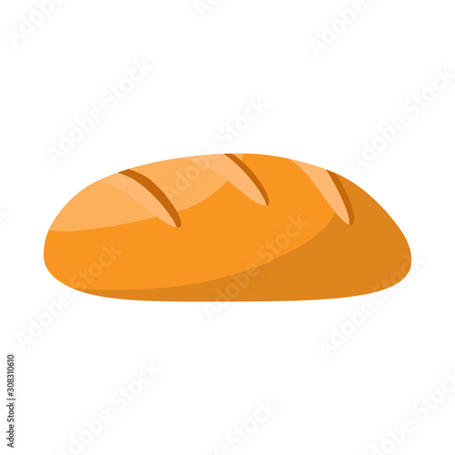 Obraz na plátně Vector design of bread and food sign