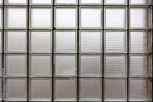 square glass block on wall surface texture