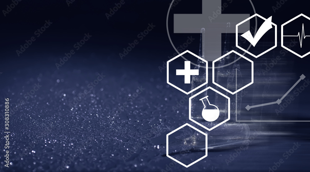 Fototapeta premium Medical drug ampoules. Medicines for injection.