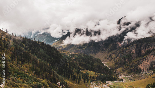 landscape with clouds