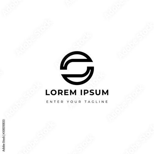 Logo Letter O Line Design, Vector Eps 10.