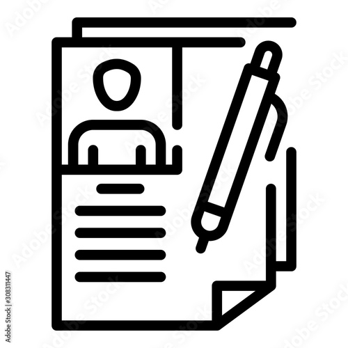 Justice man folder icon. Outline justice man folder vector icon for web design isolated on white background