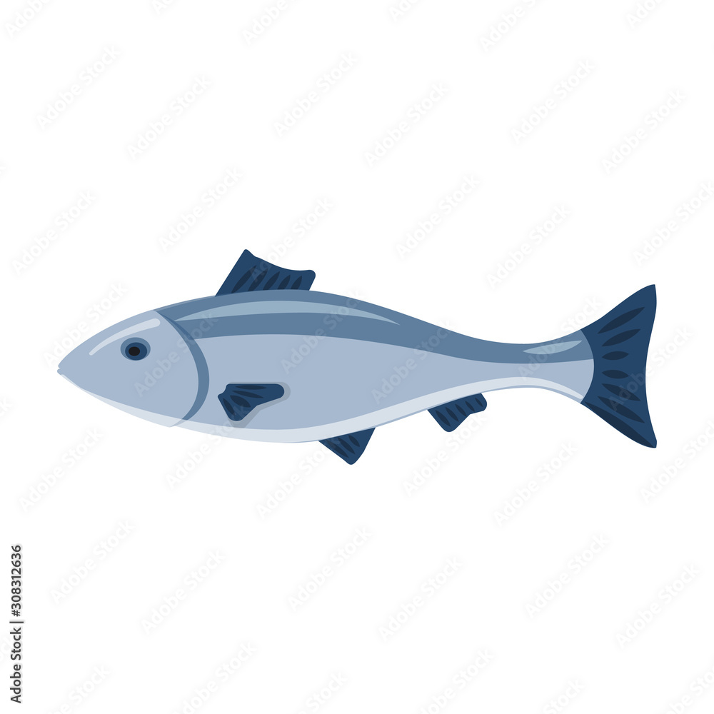 Sea fish vector icon.Cartoon vector icon isolated on white background sea fish. Sea fish vector icon.Cartoon vector icon isolated on white background sea fish.