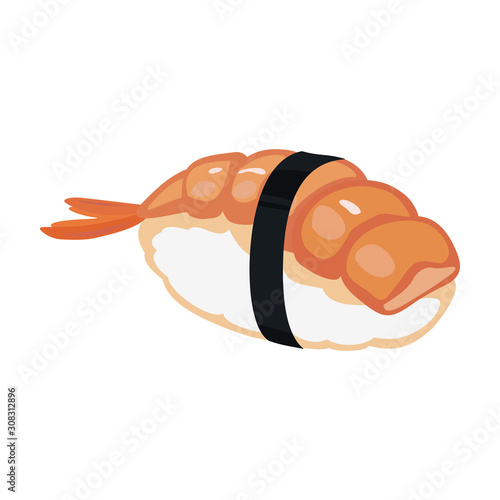 Shrimp vector icon.Cartoon vector icon isolated on white background shrimp .