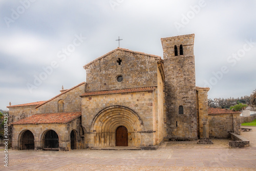 Old romanesque stone church
