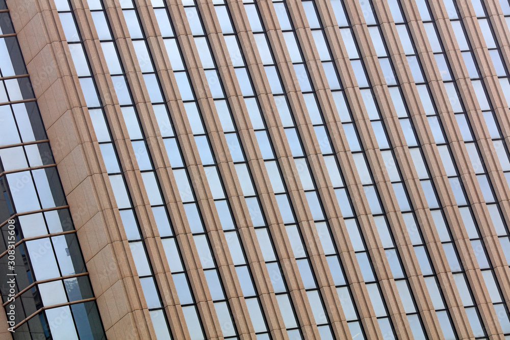 Architectural Landscape of Urban Glass Building Architectural Landscape of Urban Glass Building