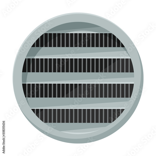Ventilation vector icon.Cartoon vector icon isolated on white background ventilation .