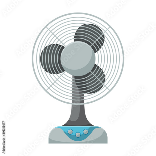 Fan vector icon.Cartoon vector icon isolated on white background fan.